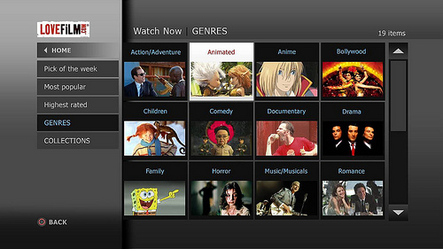 LOVEFiLM on PS3 Impressions